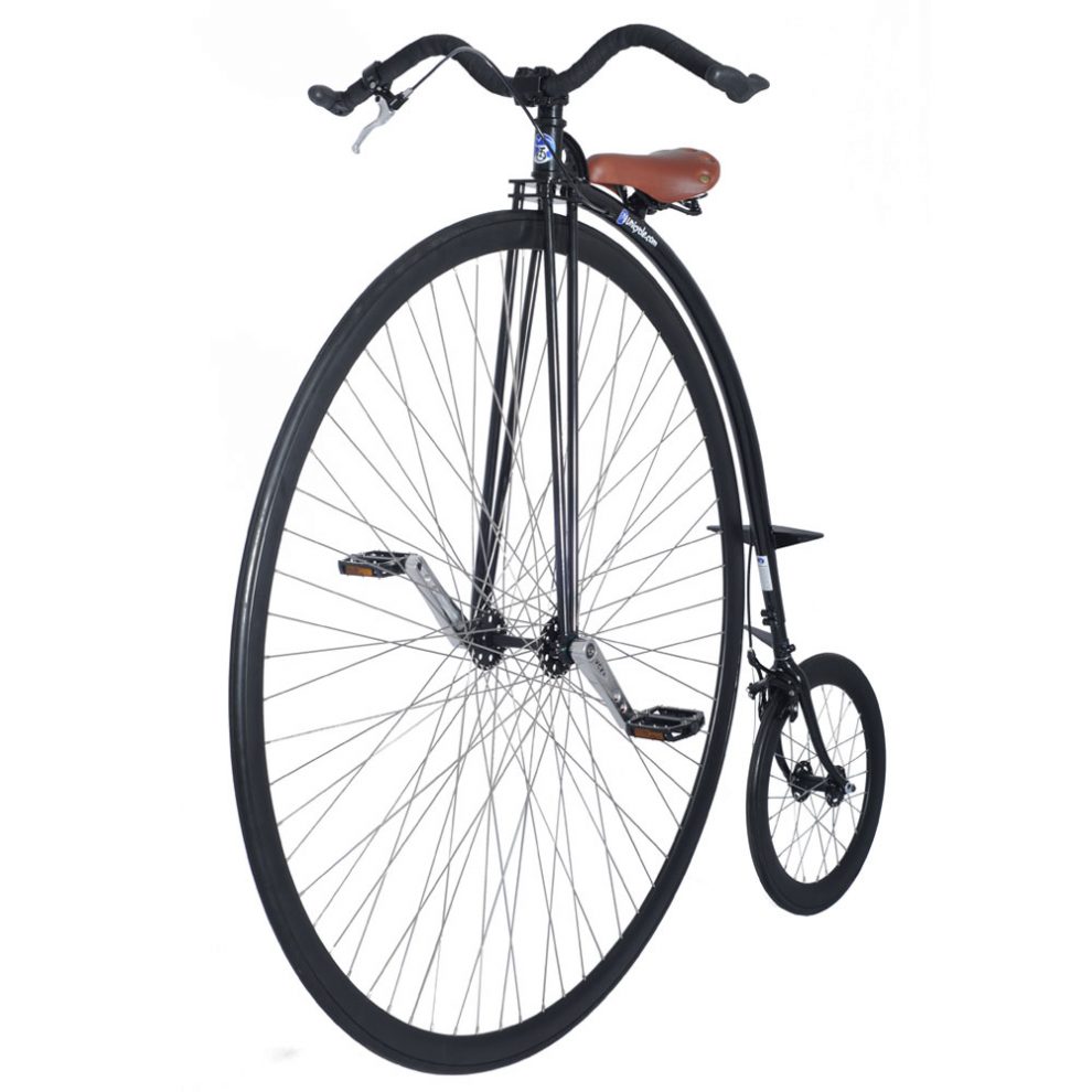 the penny farthing is a bicycle that was popular